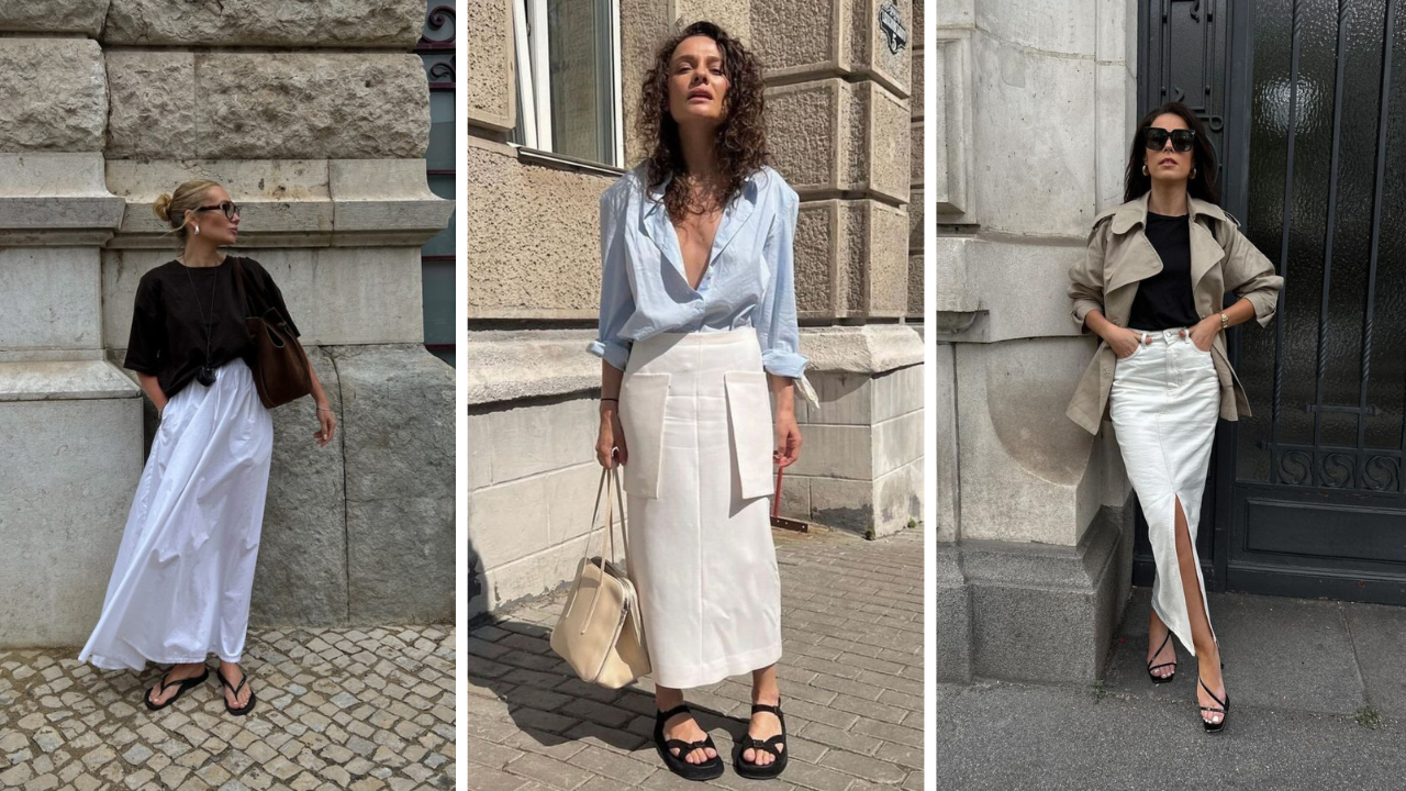 White Skirt Outfit Ideas